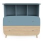 FIRMIANA DUO BLEU LIT EVOLUTIF 70*140 +COMMODE+PLAN A LANGER