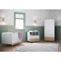 FIRMIANA TRIO BLANC LIT EVOLUTIF 70*140+COMMODE+PAL+ARMOIRE 2P
