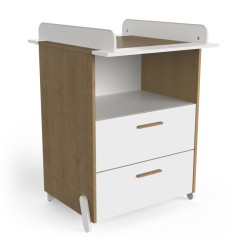 COMMODE A LANGER 2 TIROIRS AVEC PLAN NAILI