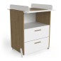 COMMODE A LANGER 2 TIROIRS AVEC PLAN NAILI