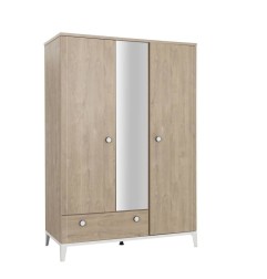 MARCEL ARMOIRE 3 PORTES 1TIROIR
