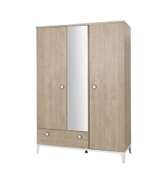 MARCEL ARMOIRE 3 PORTES 1TIROIR