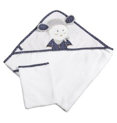 CAPE DE BAIN + GANT MERLIN