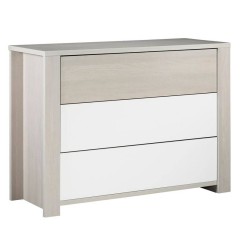 COMMODE 3 TIROIRS (GRANDE LARGEUR L130) NEWOPALE