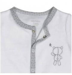 PYJAMA VELOURS CELESTE