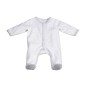 PYJAMA VELOURS BLANC-LUNE CELESTE TAILLE 3 MOIS CELESTE