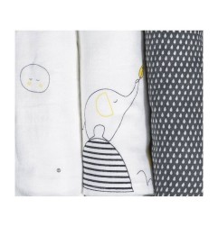 LOT DE 3 LANGES BIO BABYFAN