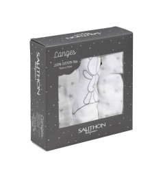 LOT DE 3 LANGES BIO CELESTE