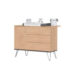 COMMODE 1 PORTES, 3 TIROIRS AMBRA