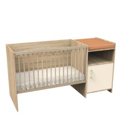 LIT CHAMBRE EVOLUTIF COMMODE 1 PORTE