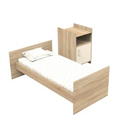 LIT CHAMBRE EVOLUTIF COMMODE 1 PORTE