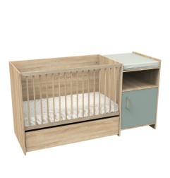 LIT CHAMBRE EVOLUTIF COMMODE 1 PORTE