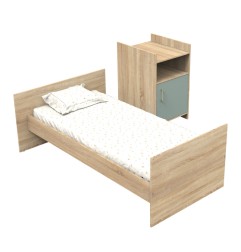LIT CHAMBRE EVOLUTIF COMMODE 1 PORTE