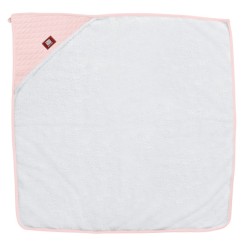 SORTIE DE BAIN 1MX1M FDC WHITE POWDER PINK