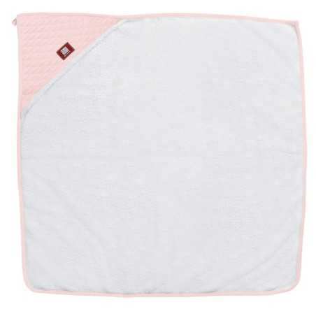 SORTIE DE BAIN 1MX1M FDC WHITE POWDER PINK