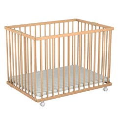 PARC BOIS PLIANT ALIZEE 2 BRUT