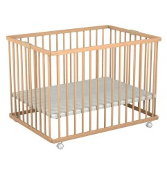 PARC BOIS PLIANT ALIZEE 2 BRUT