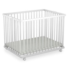 PARC BOIS PLIANT ALIZEE 2 BLANC