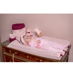 HOUSSE DE MATELAS A LANGER 60 X 80 - GIRLY CHIC