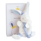 LAPIN MATELOT - DOUDOU AVEC ATTACHE TETINE