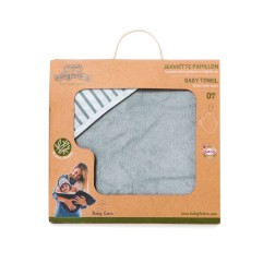 SERVIETTE PAPILLON - BLUE STRIPES - BAMBOU