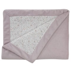 COUVERTURE DOUBLE FACE 75X100 CM LILAS
