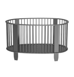 LIT 60X120 GRIS ANTRACHITE AVEC MATELAS ET HOUSSES