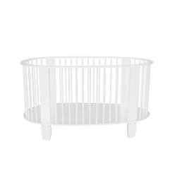 LIT 60 X 120 BLANCAVEC MATELAS ET HOUSSES