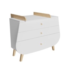 COMMODE A LANGER BLANCHE TRAPEZE