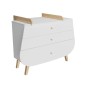 COMMODE A LANGER BLANCHE TRAPEZE