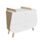 COMMODE A LANGER BLANCHE/CHENE