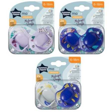 LOT 2 SUCETTE MODA SOOTHER 6-18M