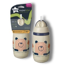 TASSE ISOTHERME A PAILLE 266ML 12M+ DECO TAUPE