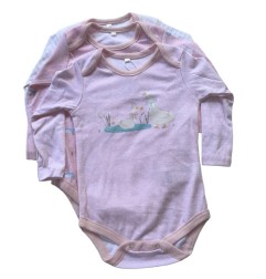 LOT DE BODYS ROSE OIE