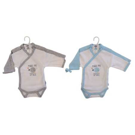 2 BODYS NAISS ML GARCON 0-3M