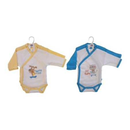 2 BODYS NAISS ML GARCON 0-3M