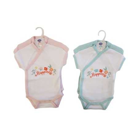 2 BODYS NAISS MC FILLE 0-3M