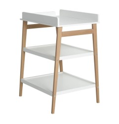 TABLE A LANGER HIP BLANC NATUREL