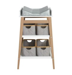 TABLE A LANGER HIP BLANC NATUREL