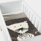COUVERTURE DE LIT EN TRICOT LION