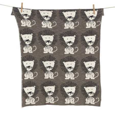 COUVERTURE EN TRICOT ON THE GO LION