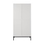 ARMOIRE 4 PORTES HAVANA BLANC