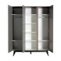 ARMOIRE 3 PORTES TRENDY ROYAL OAK