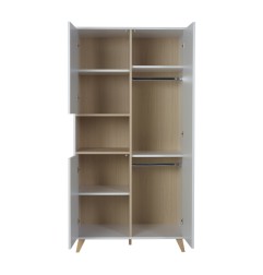 ARMOIRE 3 PORTES LOFT BLANC