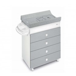 COMMODE ASIA GRIS TEDDY GREY