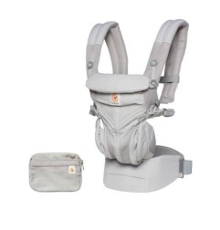PORTE BEBE OMNI 360 MESH - GRIS PERLE