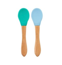 LOT 2 CUILLERES SILICONE & BAMBOU