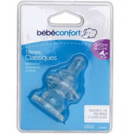 TETINE COL ETROIT SILICONE T2 3 VITESSES 0 12M X2