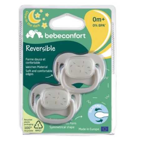 SUCETTE REVERSIBLE SAND SILICONE 0+