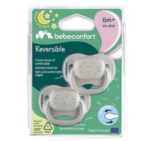 SUCETTE REVERSIBLE SAND SILICONE 6+